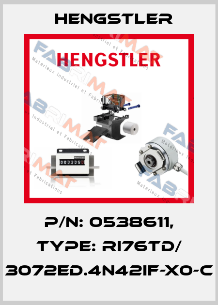 p/n: 0538611, Type: RI76TD/ 3072ED.4N42IF-X0-C Hengstler