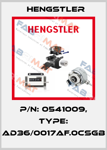 p/n: 0541009, Type: AD36/0017AF.0CSGB Hengstler