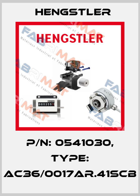 p/n: 0541030, Type: AC36/0017AR.41SCB Hengstler