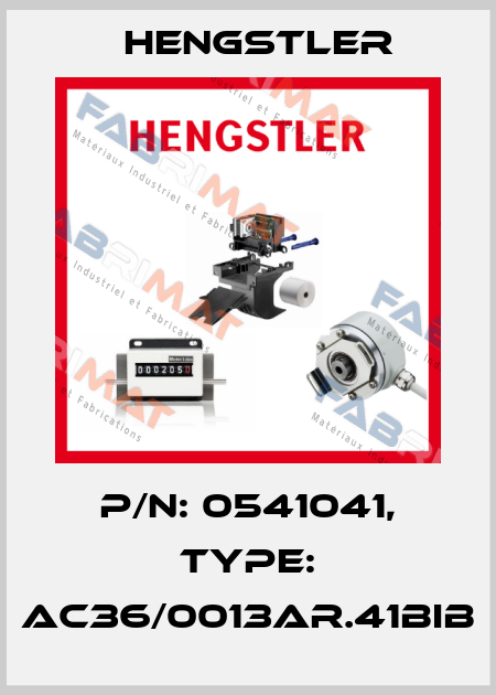 p/n: 0541041, Type: AC36/0013AR.41BIB Hengstler