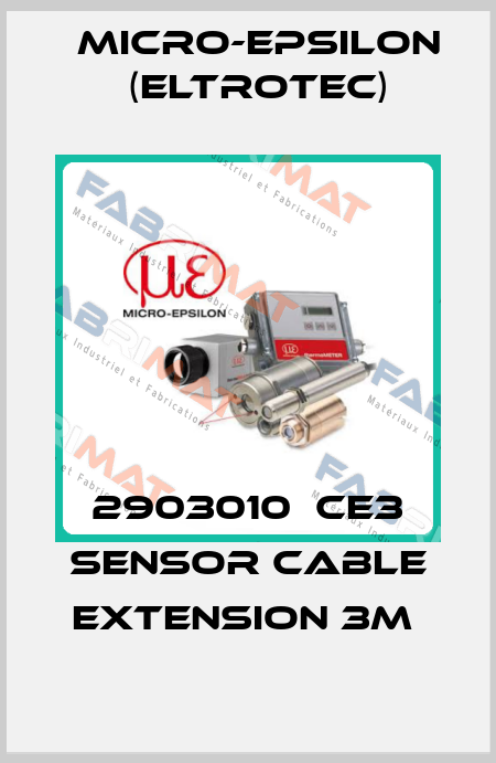 2903010  CE3 SENSOR CABLE EXTENSION 3M  Micro-Epsilon (Eltrotec)