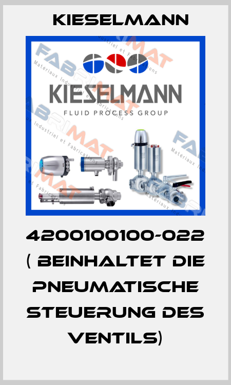 4200100100-022 ( beinhaltet die pneumatische Steuerung des Ventils) Kieselmann