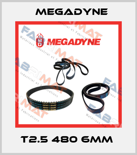 T2.5 480 6mm  Megadyne