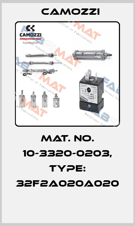 Mat. No. 10-3320-0203, Type: 32F2A020A020  Camozzi
