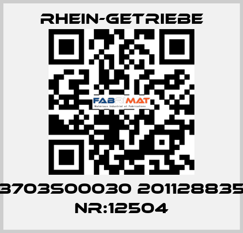 3703S00030 201128835 NR:12504 Rhein-Getriebe