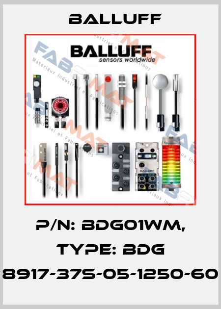 P/N: BDG01WM, Type: BDG 8917-37S-05-1250-60 Balluff