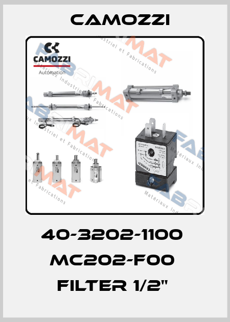 40-3202-1100  MC202-F00  FILTER 1/2"  Camozzi