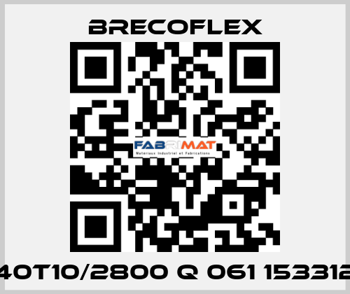 40T10/2800 Q 061 153312 Brecoflex