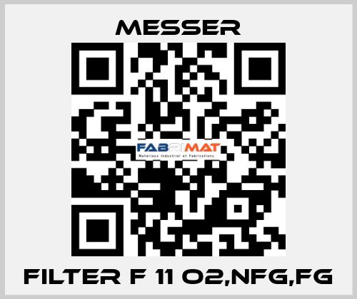 FILTER F 11 O2,NFG,FG Messer