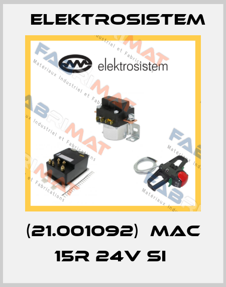 (21.001092)  MAC 15R 24V SI  Elektrosistem