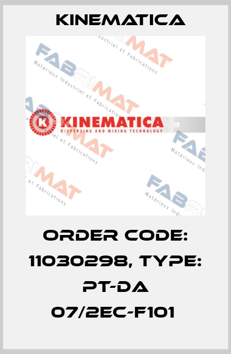 Order Code: 11030298, Type: PT-DA 07/2EC-F101  Kinematica