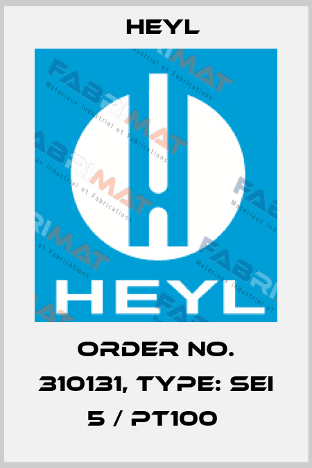 Order No. 310131, Type: SEI 5 / PT100  Heyl