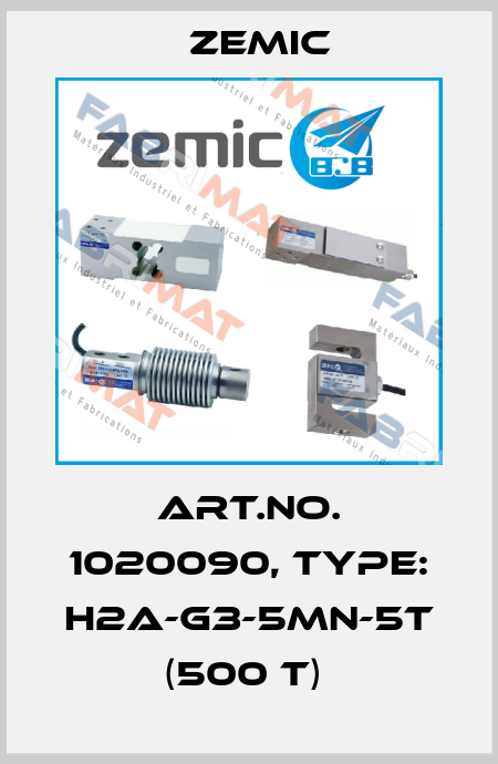 Art.No. 1020090, Type: H2A-G3-5MN-5T (500 t)  ZEMIC