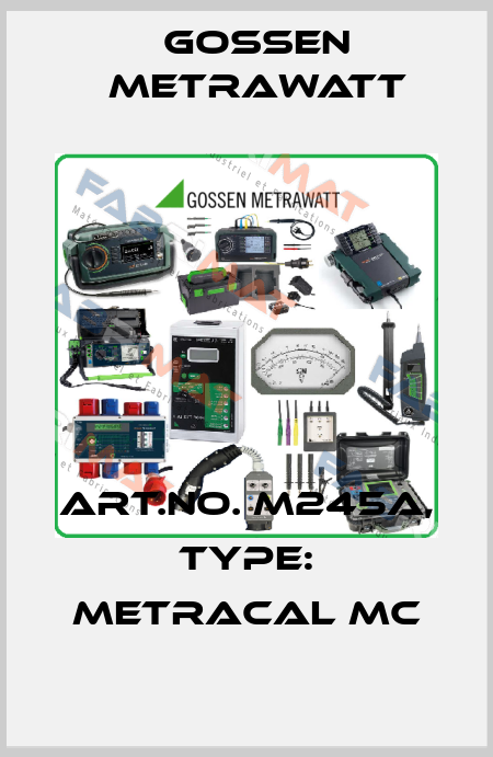 Art.No. M245A, Type: METRACAL MC Gossen Metrawatt
