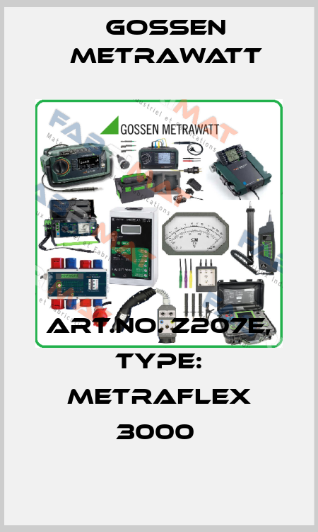 Art.No. Z207E, Type: METRAFLEX 3000  Gossen Metrawatt