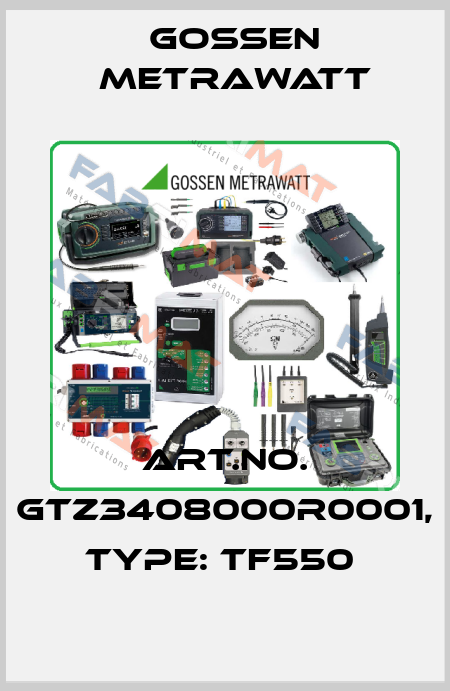 Art.No. GTZ3408000R0001, Type: TF550  Gossen Metrawatt