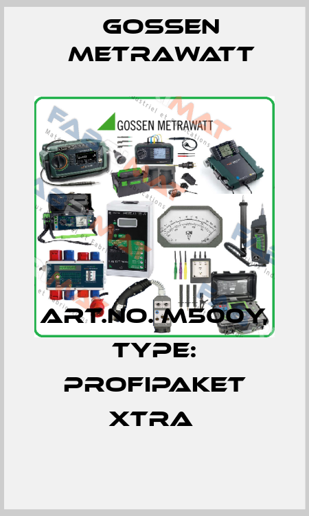 Art.No. M500Y, Type: Profipaket XTRA  Gossen Metrawatt