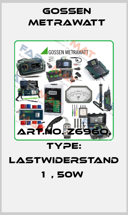 Art.No. Z696O, Type: Lastwiderstand 1Ω, 50W  Gossen Metrawatt