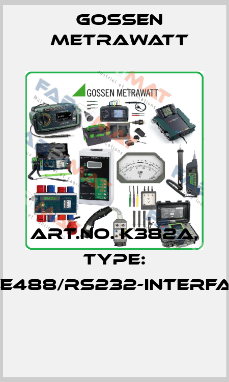 Art.No. K382A, Type: IEEE488/RS232-Interface  Gossen Metrawatt
