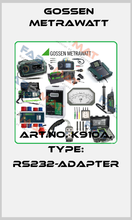 Art.No. K910A, Type: RS232-Adapter  Gossen Metrawatt