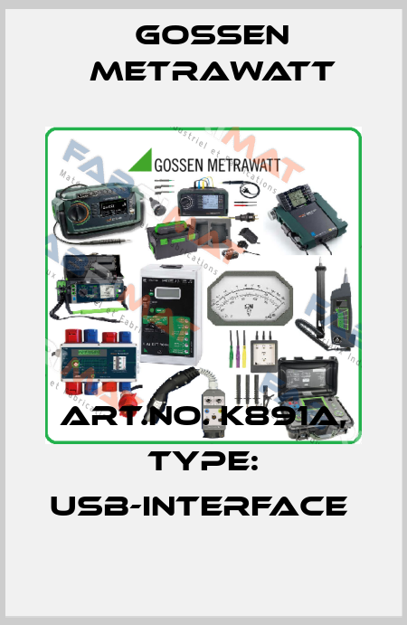 Art.No. K891A, Type: USB-Interface  Gossen Metrawatt