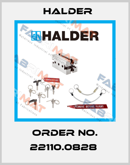 Order No. 22110.0828  Halder