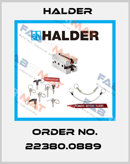 Order No. 22380.0889  Halder