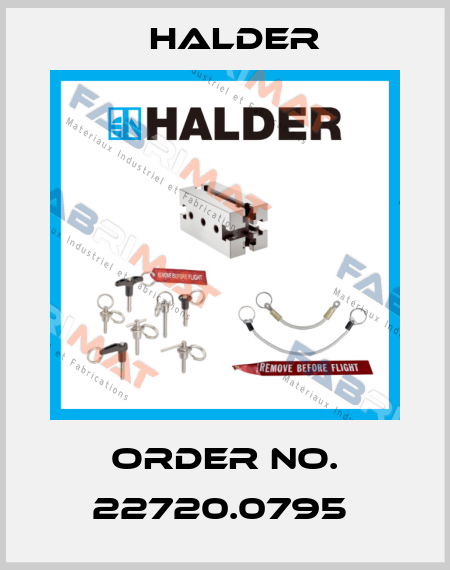 Order No. 22720.0795  Halder