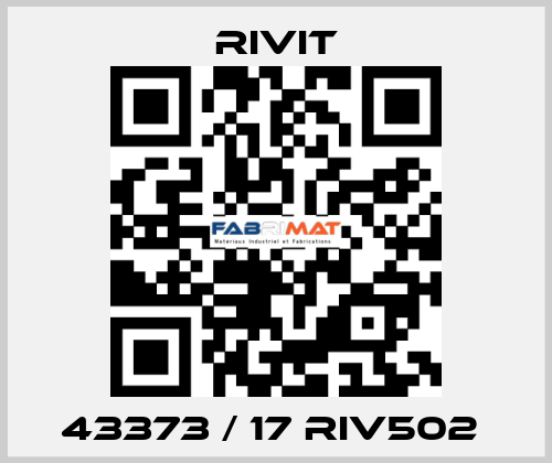 43373 / 17 RIV502  Rivit