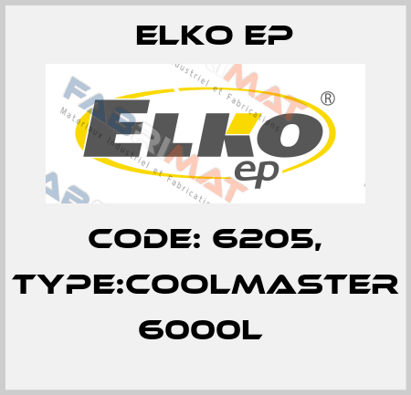 Code: 6205, Type:CoolMaster 6000L  Elko EP