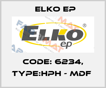 Code: 6234, Type:HPH - MDF  Elko EP