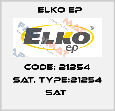 Code: 21254 SAT, Type:21254 SAT  Elko EP