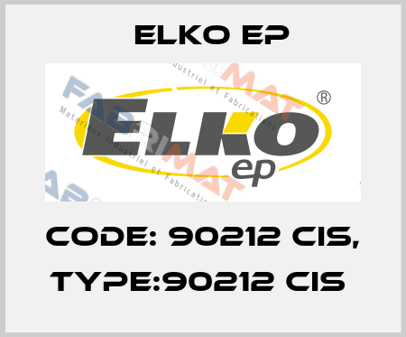 Code: 90212 CIS, Type:90212 CIS  Elko EP