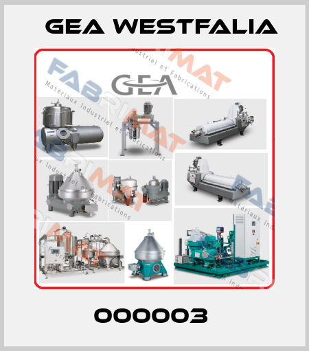 000003  Gea Westfalia