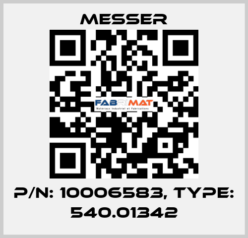 P/N: 10006583, Type: 540.01342 Messer