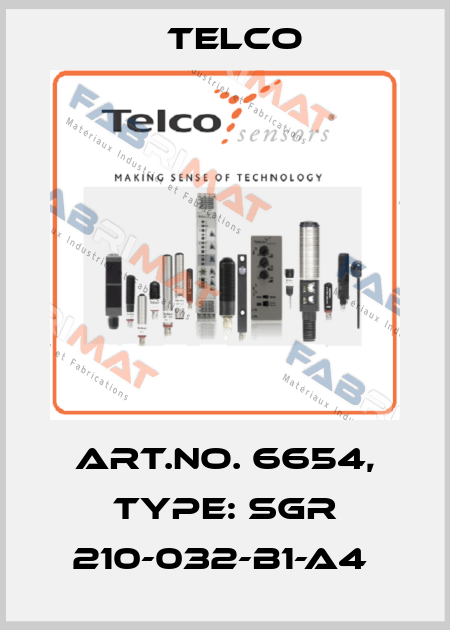 Art.No. 6654, Type: SGR 210-032-B1-A4  Telco