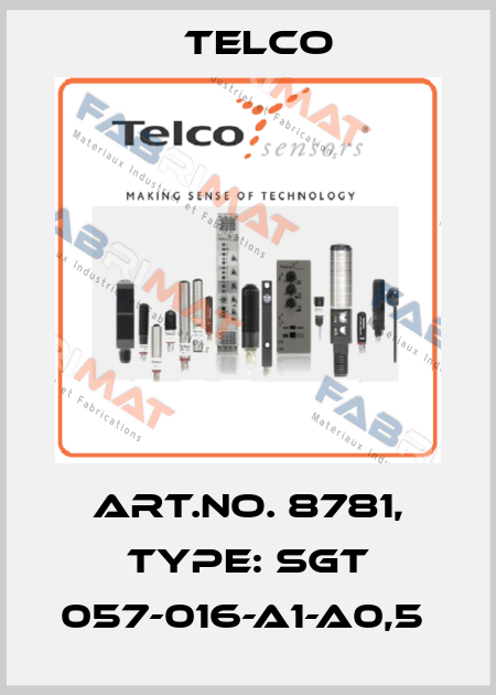 Art.No. 8781, Type: SGT 057-016-A1-A0,5  Telco