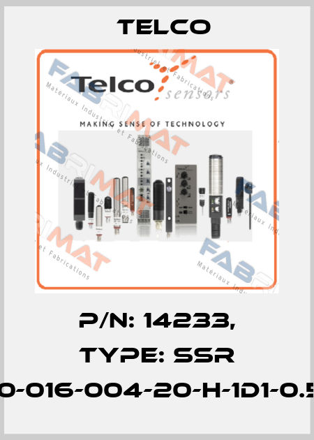 p/n: 14233, Type: SSR 01-10-016-004-20-H-1D1-0.5-J8 Telco