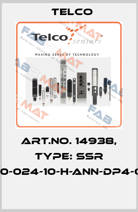 Art.No. 14938, Type: SSR 02-030-024-10-H-ANN-DP4-0.5-J12  Telco