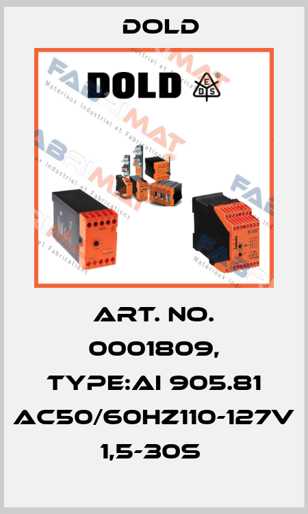 Art. No. 0001809, Type:AI 905.81 AC50/60HZ110-127V 1,5-30S  Dold