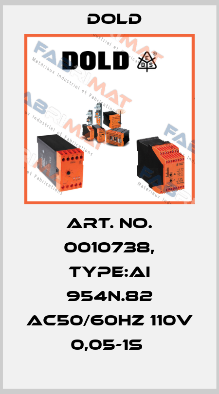 Art. No. 0010738, Type:AI 954N.82 AC50/60HZ 110V 0,05-1S  Dold