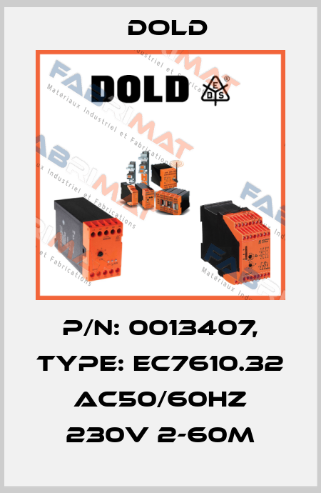 p/n: 0013407, Type: EC7610.32 AC50/60HZ 230V 2-60M Dold