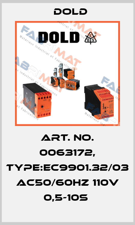 Art. No. 0063172, Type:EC9901.32/03 AC50/60HZ 110V 0,5-10S  Dold
