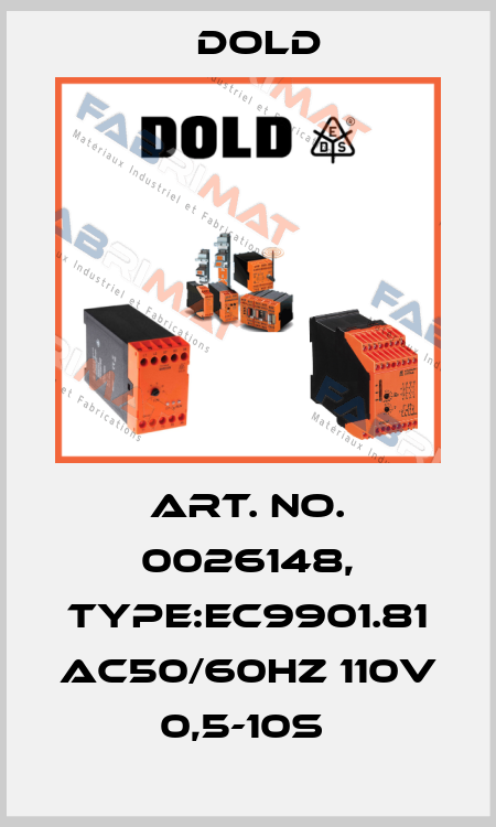 Art. No. 0026148, Type:EC9901.81 AC50/60HZ 110V 0,5-10S  Dold