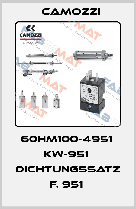 60HM100-4951  KW-951  DICHTUNGSSATZ F. 951  Camozzi