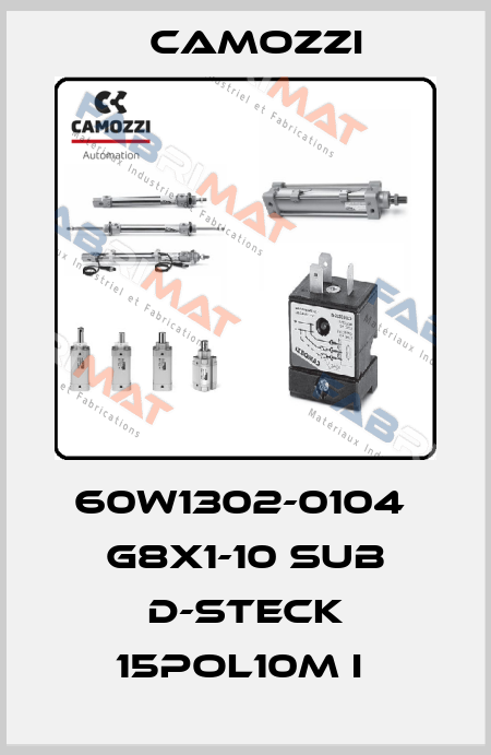 60W1302-0104  G8X1-10 SUB D-STECK 15POL10M I  Camozzi