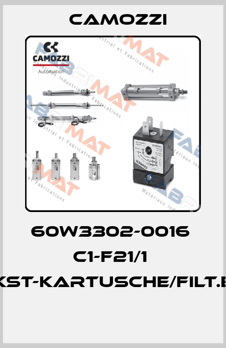 60W3302-0016  C1-F21/1  KST-KARTUSCHE/FILT.E  Camozzi