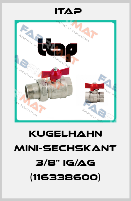 Kugelhahn Mini-Sechskant 3/8" IG/AG (116338600) Itap