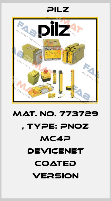 Mat. No. 773729 , Type: PNOZ mc4p DeviceNet coated version Pilz
