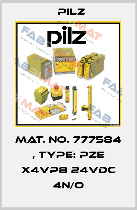 Mat. No. 777584 , Type: PZE X4VP8 24VDC 4n/o Pilz